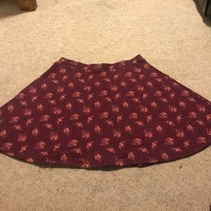 Flowery Skater Skirt